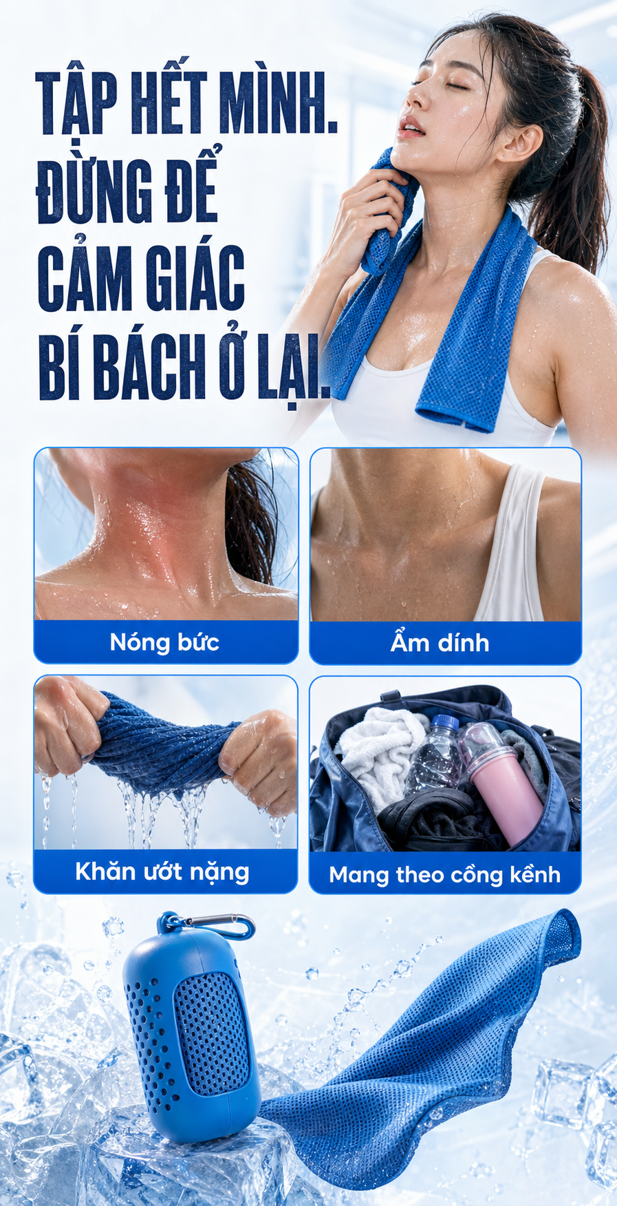 Những cảm giác nóng bức, ẩm dính và bất tiện sau khi vận động